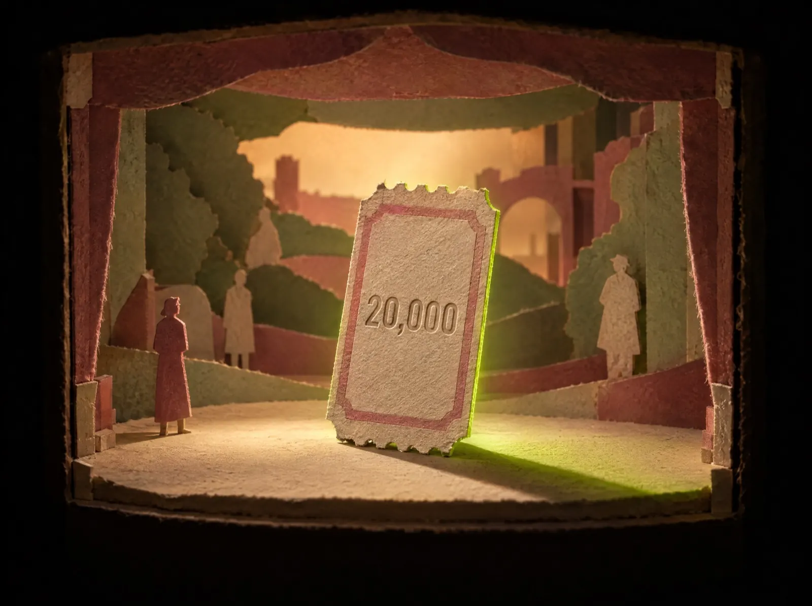 A paper ticket for 20,000 Eddie AI credits